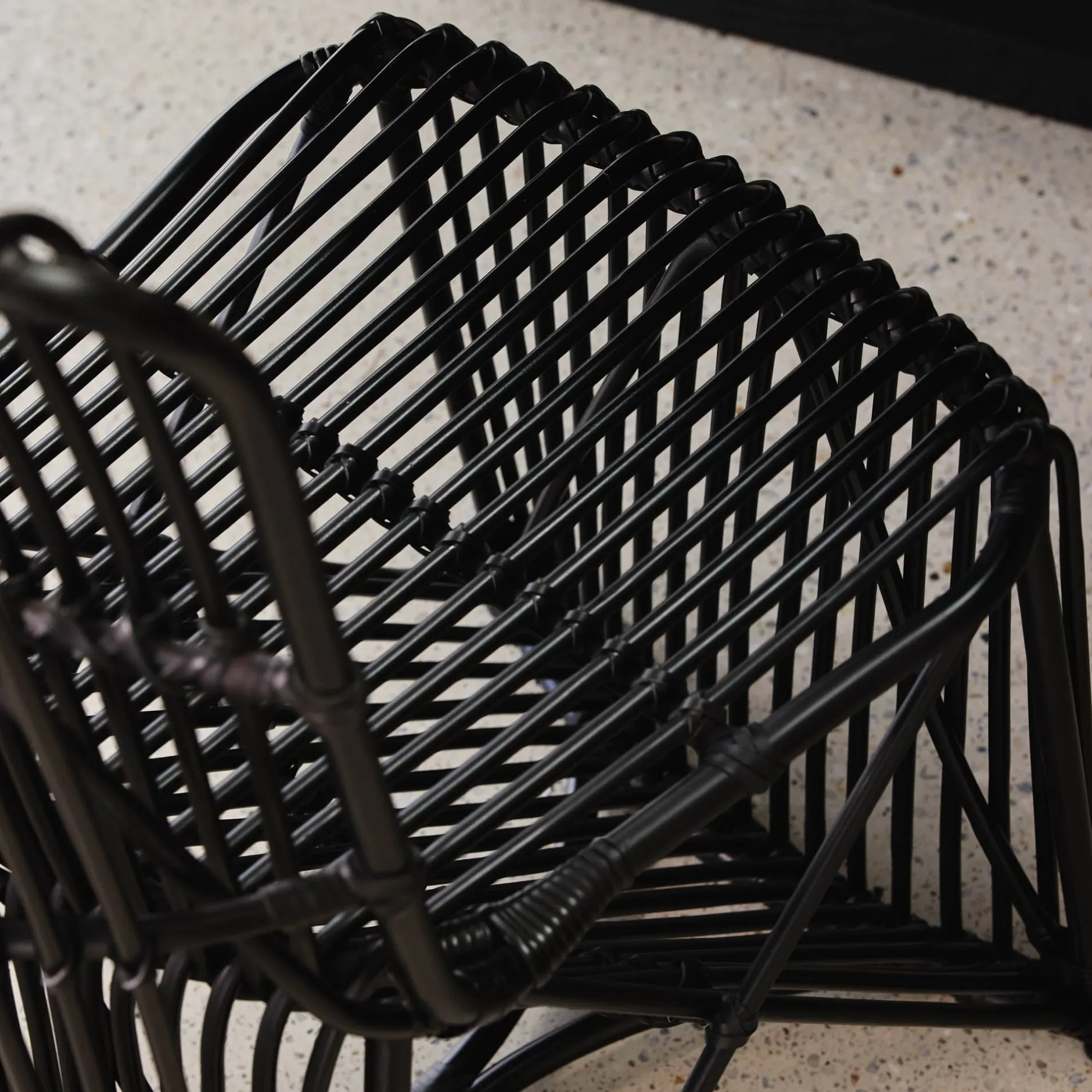 Outlet Horgans Sardi Dining Chair Black Rattan