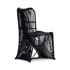 Outlet Horgans Sardi Dining Chair Black Rattan