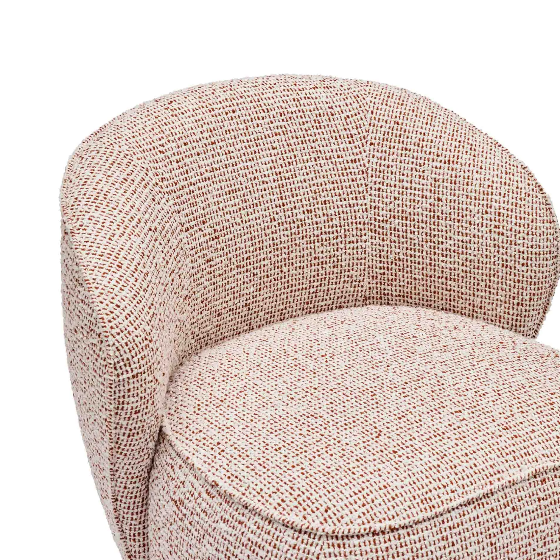Clearance Horgans Saskia Swivel Chair Terracotta