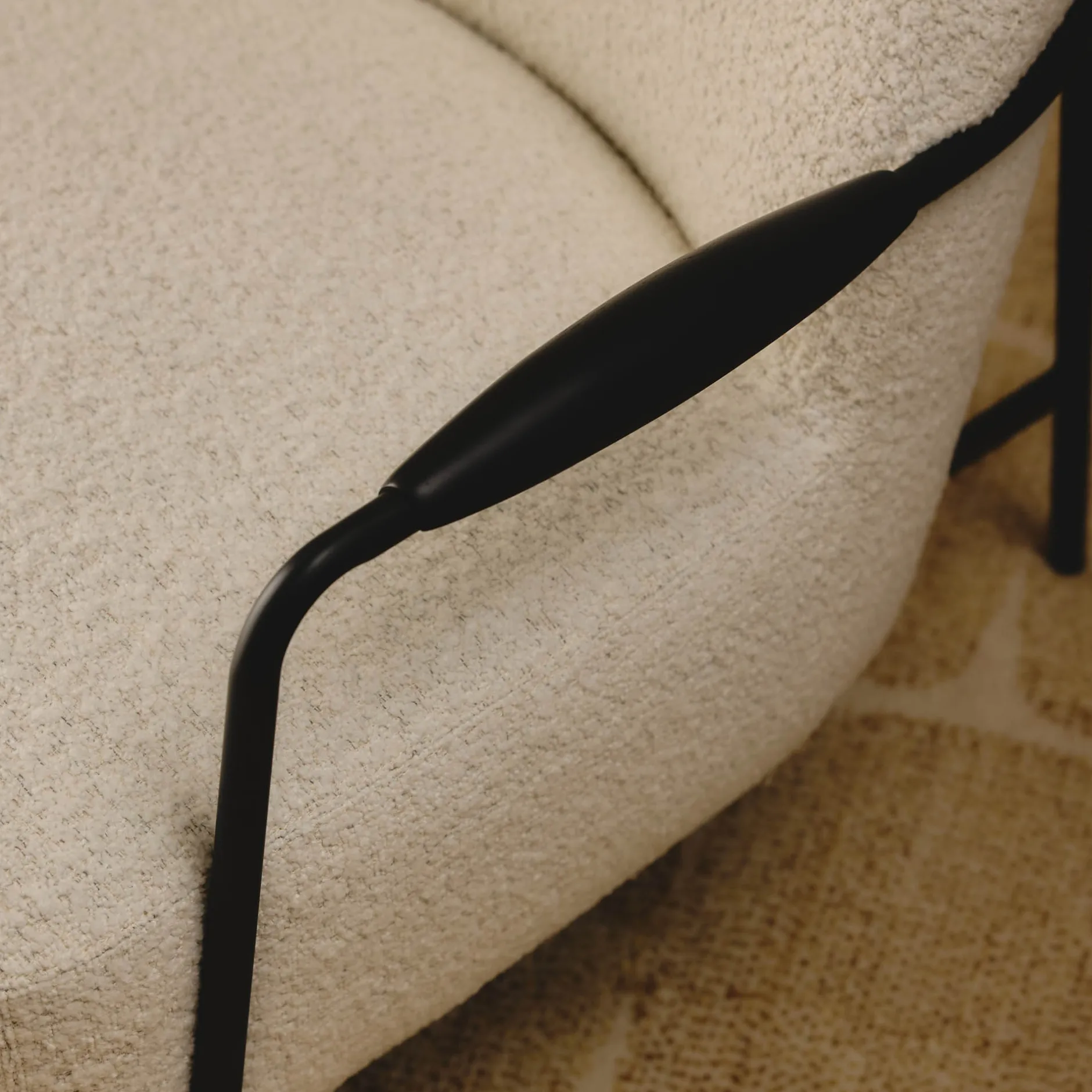 Clearance Horgans Sen Occasional Chair Flecked Cream