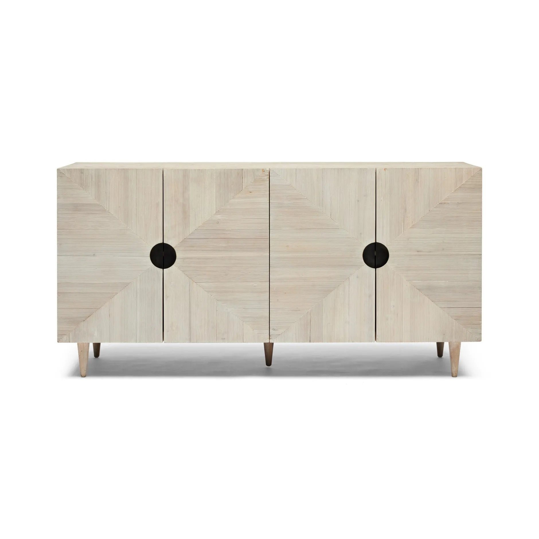 Clearance Horgans Stanford Recycled Pine Sideboard White Wash