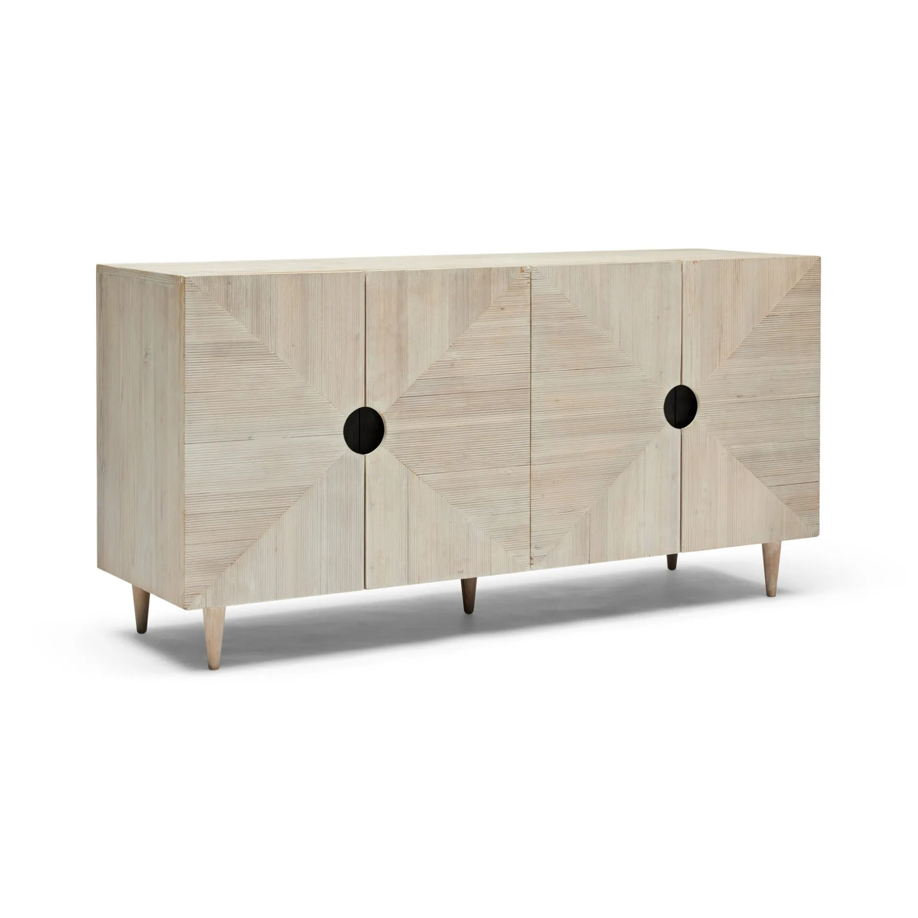 Clearance Horgans Stanford Recycled Pine Sideboard White Wash