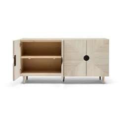 Clearance Horgans Stanford Recycled Pine Sideboard White Wash