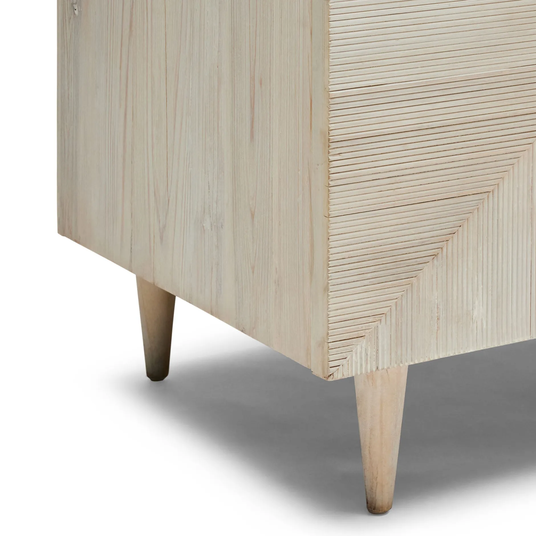 Clearance Horgans Stanford Recycled Pine Sideboard White Wash