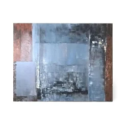 Clearance Horgans Tahoe Oil Painting Blue & Natural