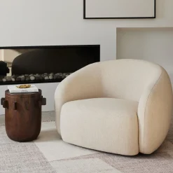 Online Horgans Taite Swivel Chair Cashew