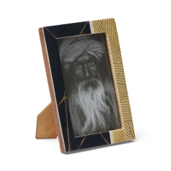 Online Horgans Takani Photo Frame 4 x 6 Bone, Black & Gold