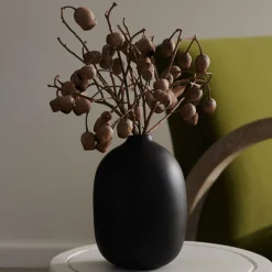 Hot Horgans Taro Vase Black Medium Matte Black