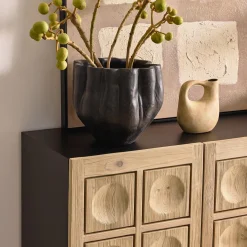 Sale Horgans Theo Sideboard White Wash & Black