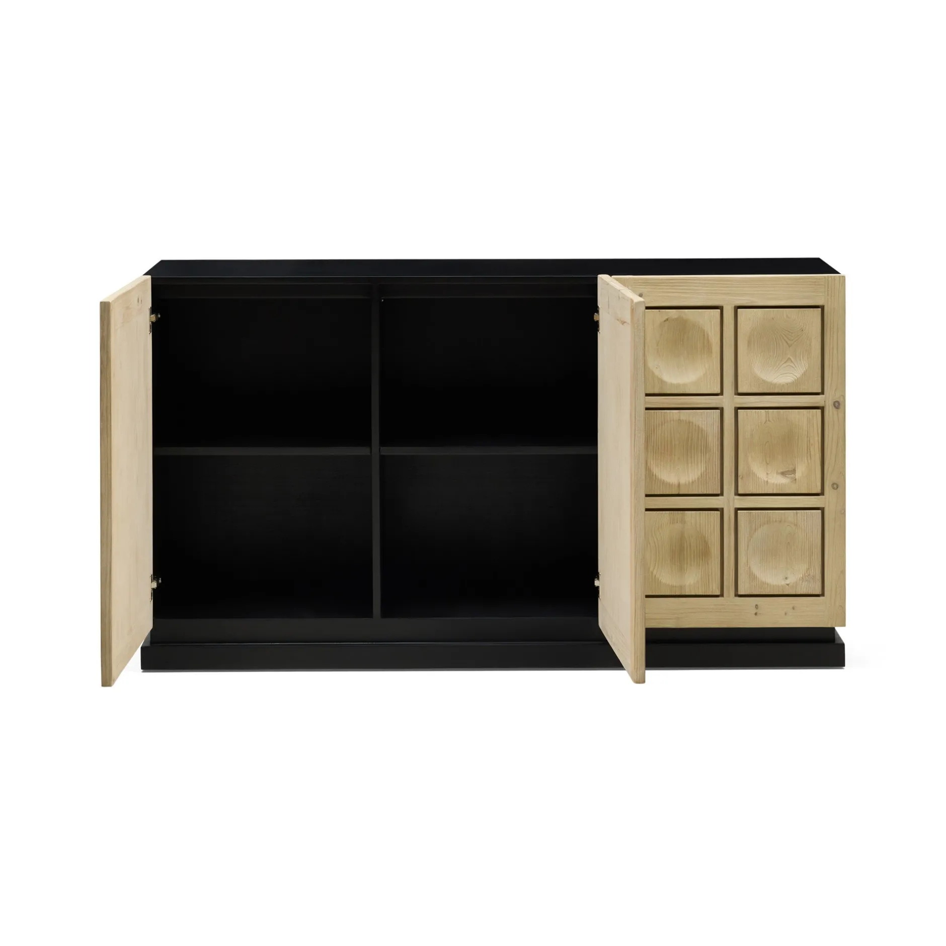 Sale Horgans Theo Sideboard White Wash & Black