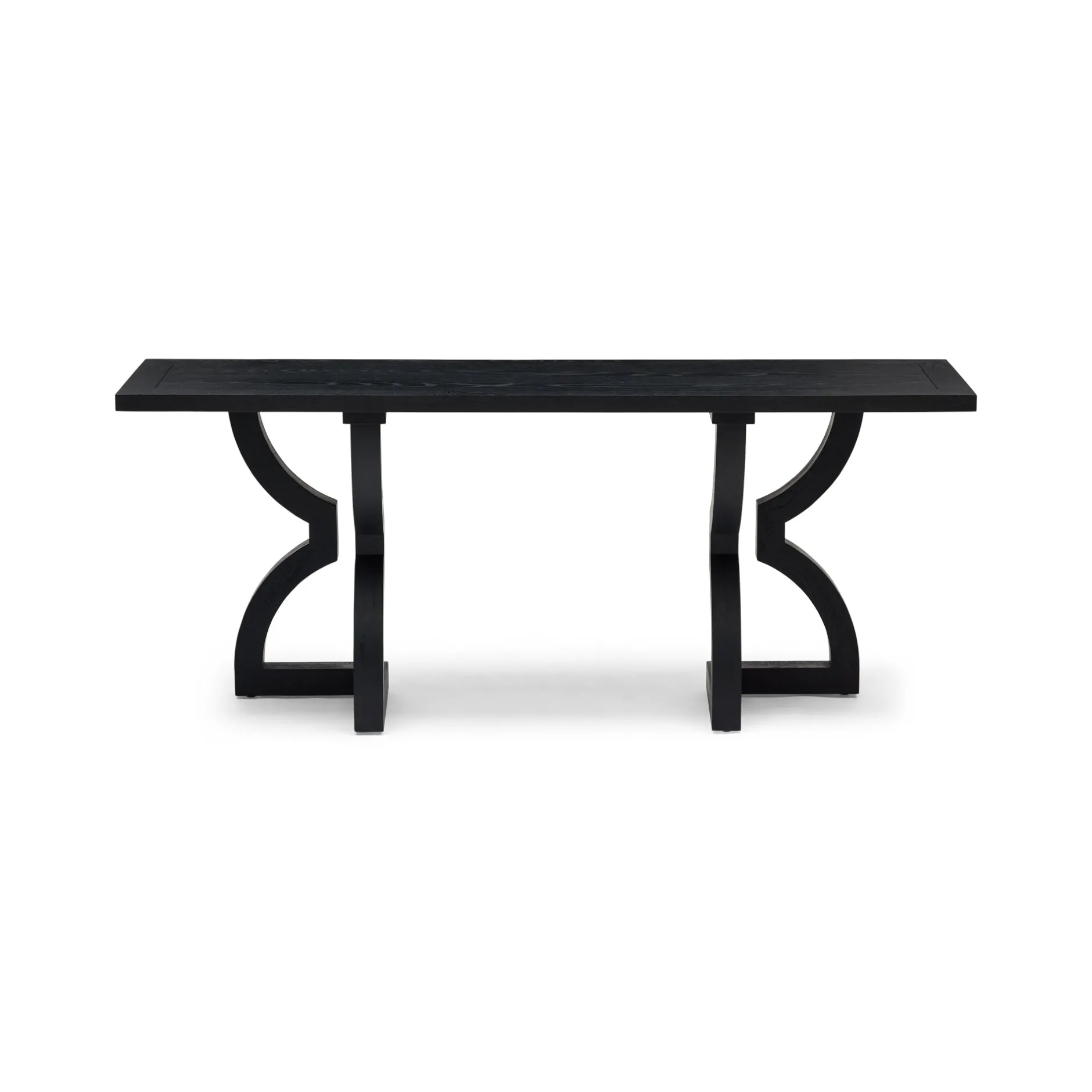 Fashion Horgans Theodore Console Satin Black Satin Black Oak