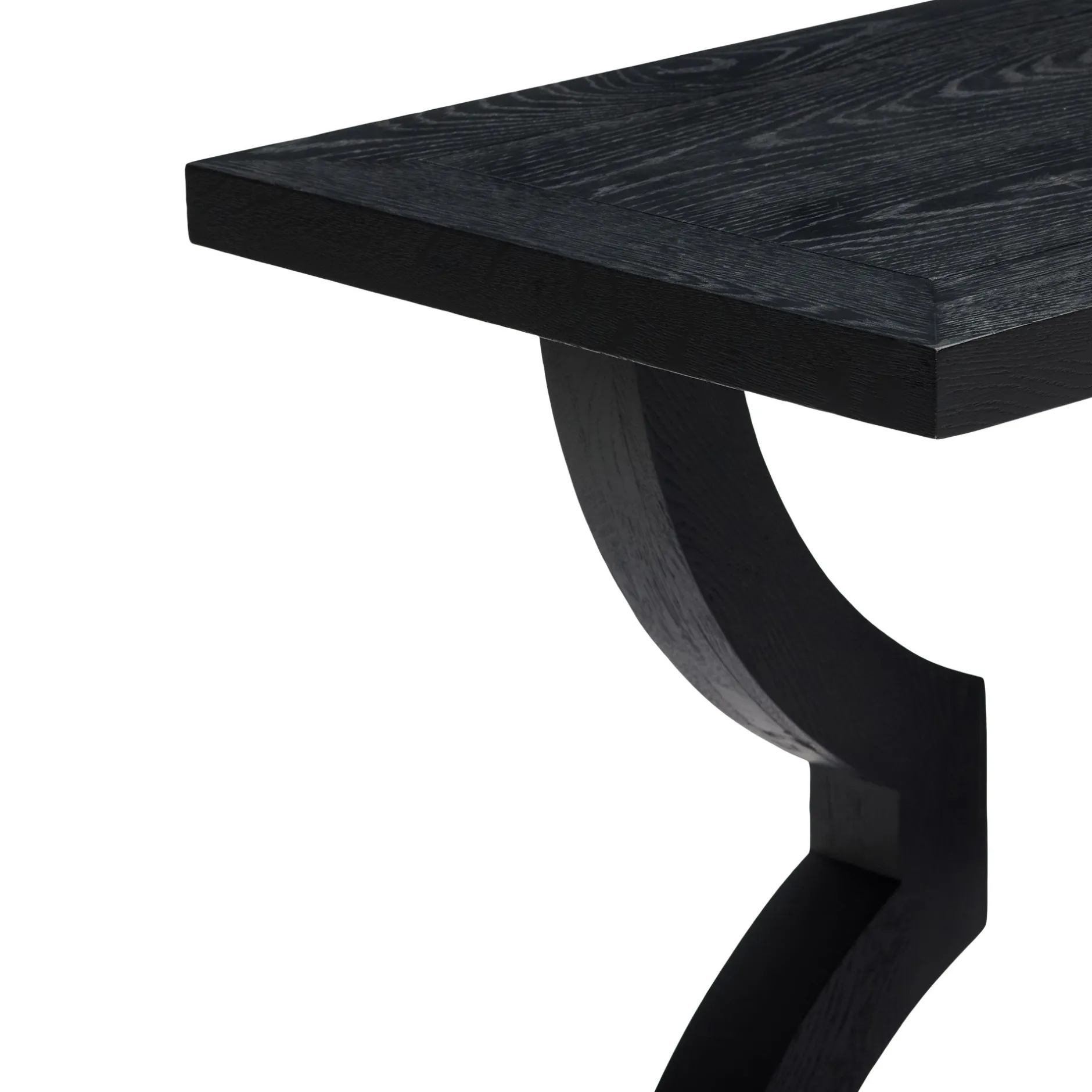 Fashion Horgans Theodore Console Satin Black Satin Black Oak