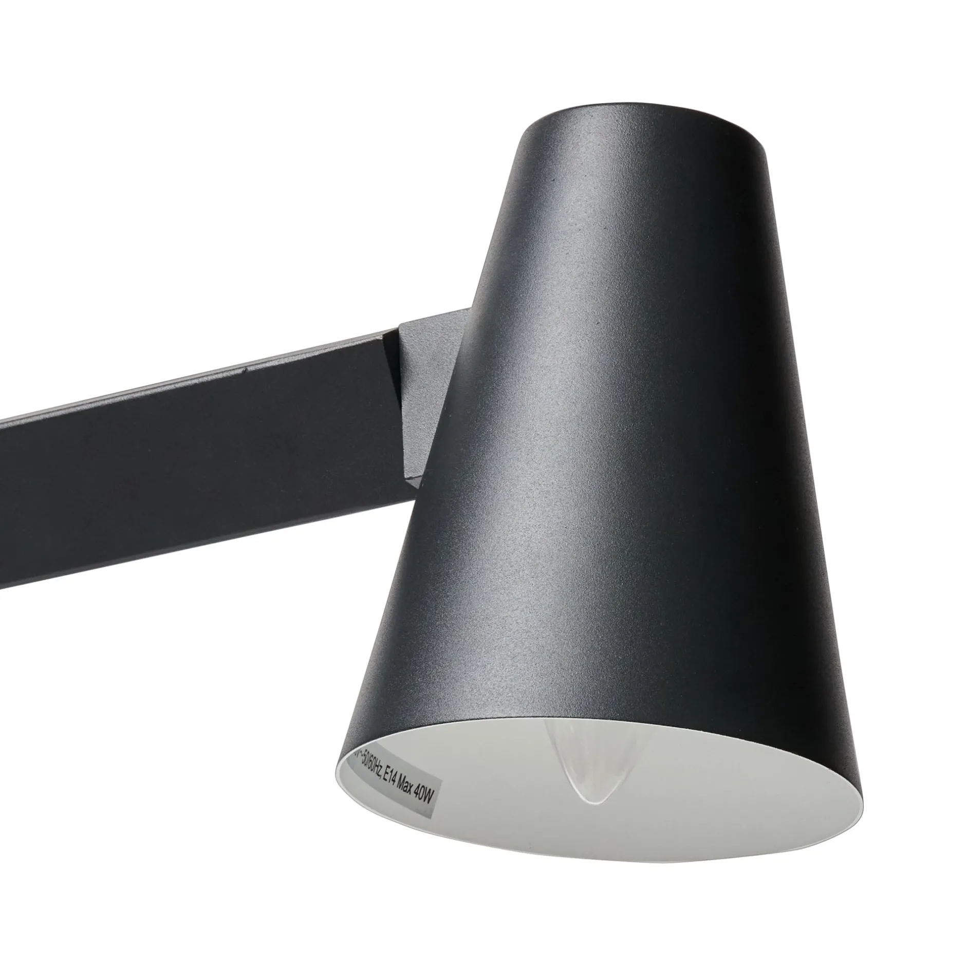 Outlet Horgans Tilt Table Lamp Black