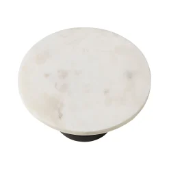New Horgans Tura Cake Stand Marble Small Black & White