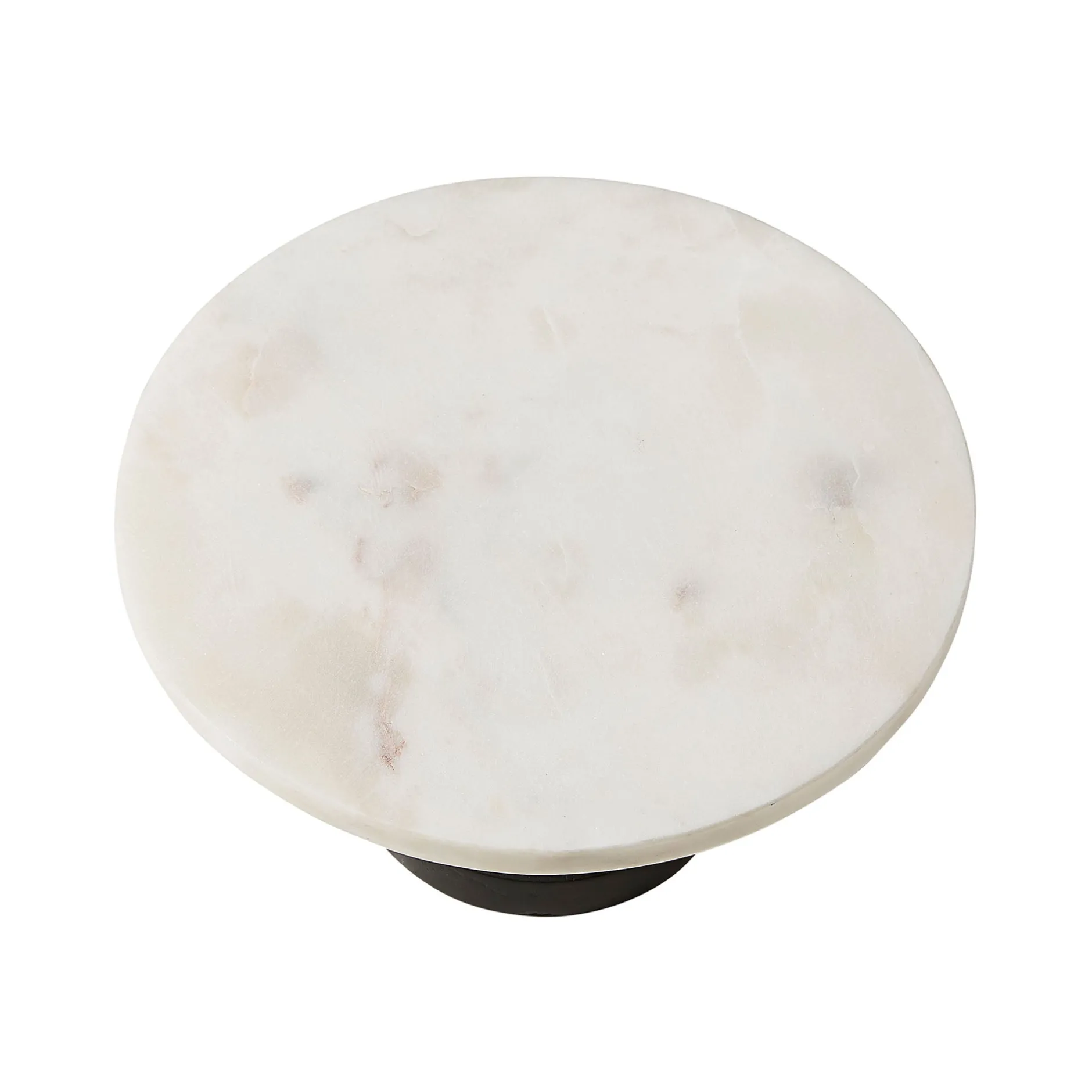 New Horgans Tura Cake Stand Marble Small Black & White