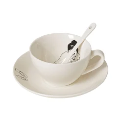 New Horgans Undressed Tea Set White & Black