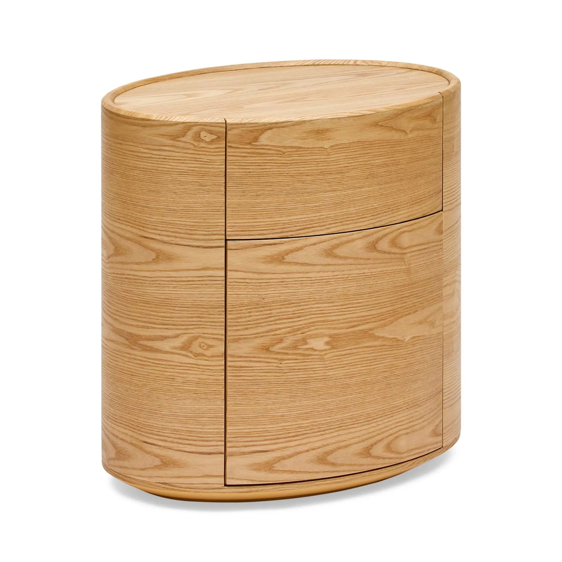 Fashion Horgans Veda Oval Bedside Ash Natural