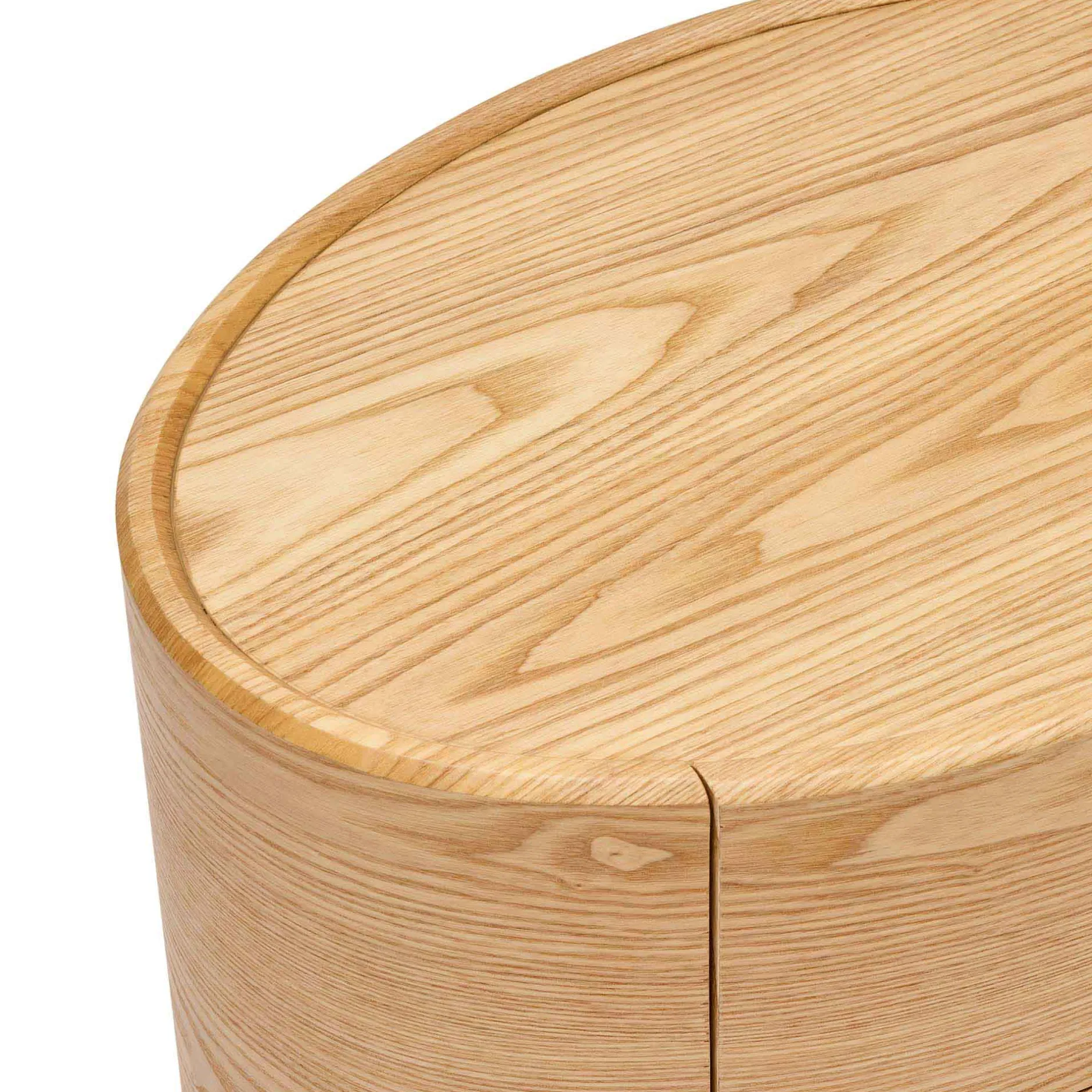 Fashion Horgans Veda Oval Bedside Ash Natural