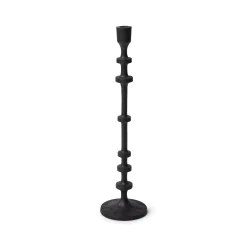 Outlet Horgans Watson Candleholder Black Large Matte Black