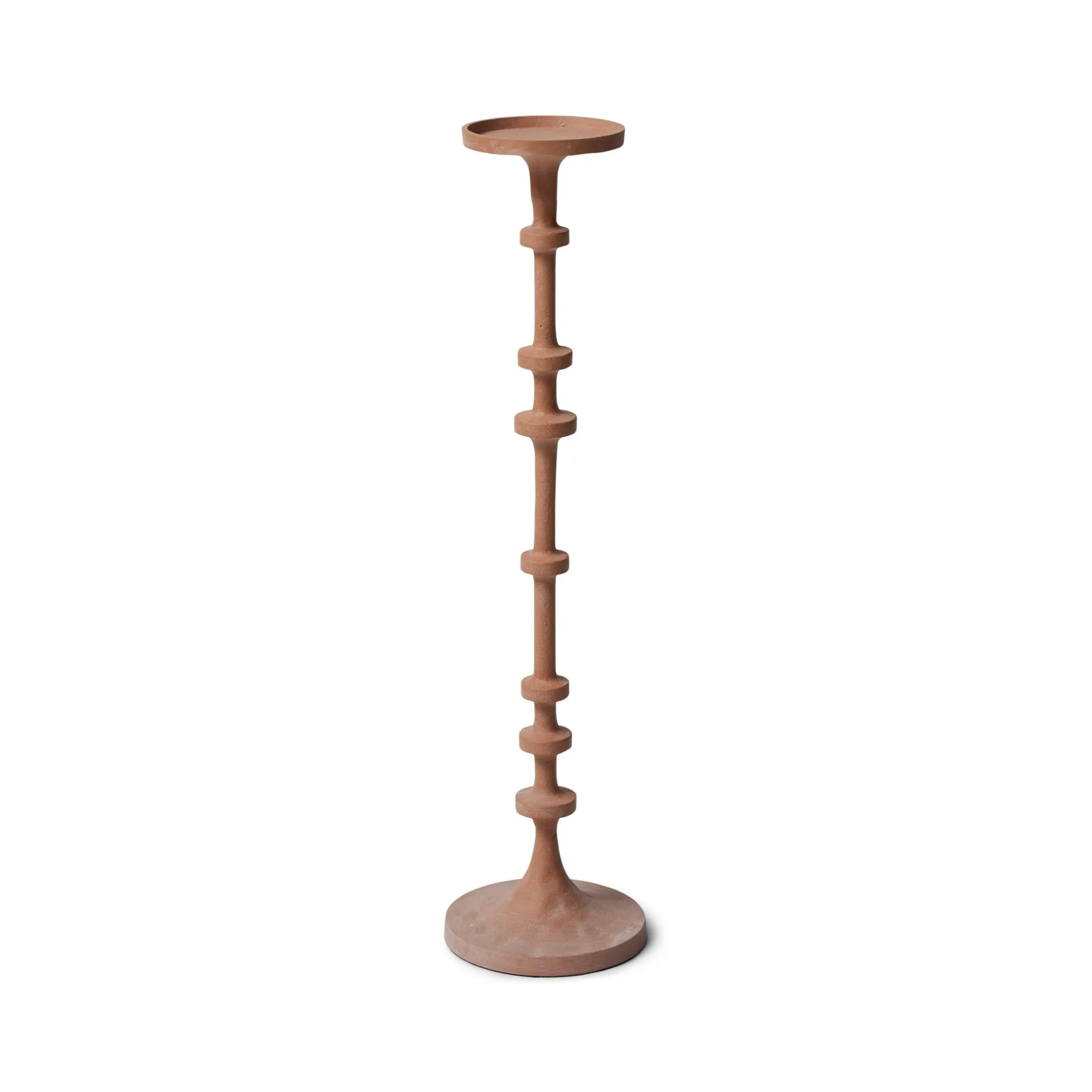 Clearance Horgans Watson Pillar Candleholder Small Matte Clay