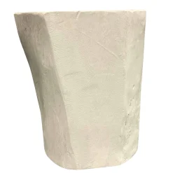 Outlet Horgans White Timber Side Table Large Sample White & Natural