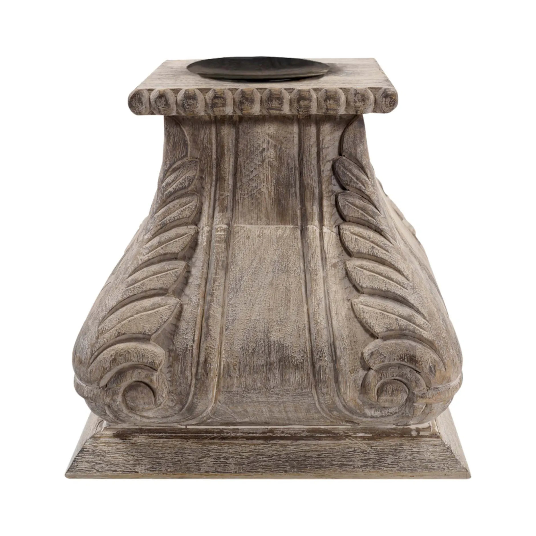 Sale Horgans White Wash Wood Candleholder Whitewash Timber