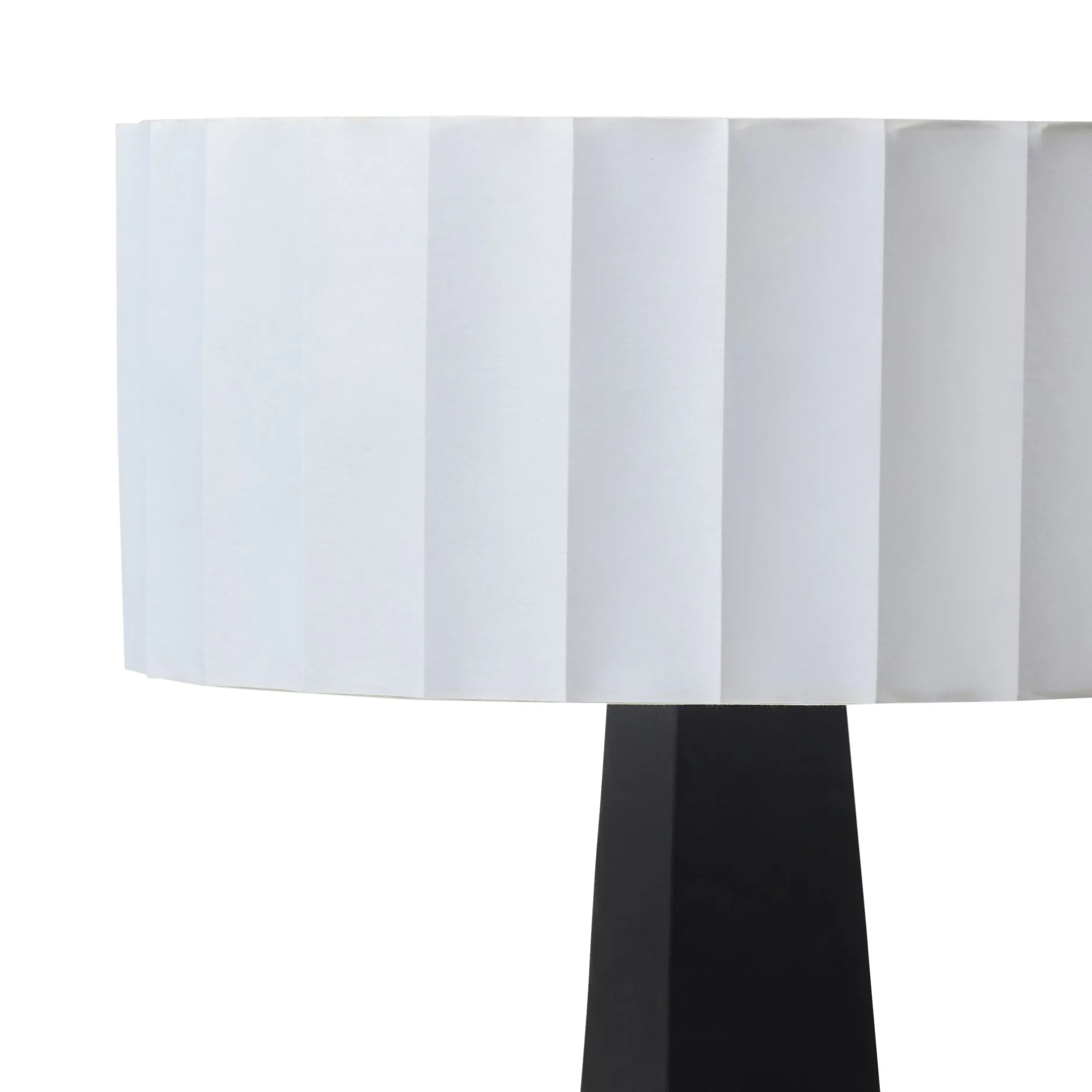 Discount Horgans Yuji Parchment Shade Floor Lamp Black