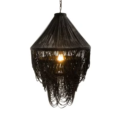Sale Horgans Yumi Chandelier Black Suede