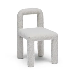 Clearance Horgans Zara Dining Chair Cream Cream Boucle