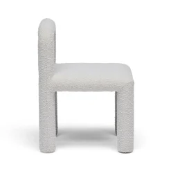 Clearance Horgans Zara Dining Chair Cream Cream Boucle