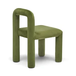 New Horgans Zara Dining Chair Olive Olive Velvet