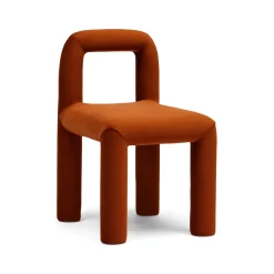 Online Horgans Zara Dining Chair Russet Russet Velvet