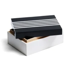 Clearance Horgans Zuri Box Rectangle White & Black